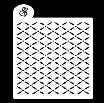 Stencil Bolo Mod.5 Abstrato Sonho Fino