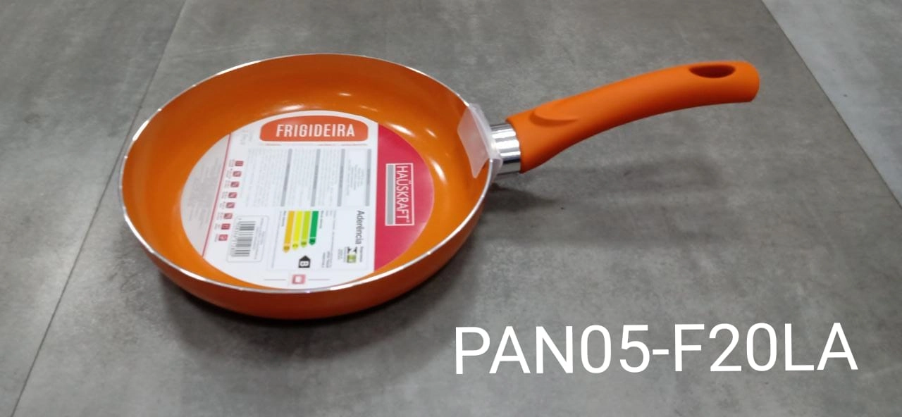 Frigideira Alumínio 20 cm Laranja Hauskraft