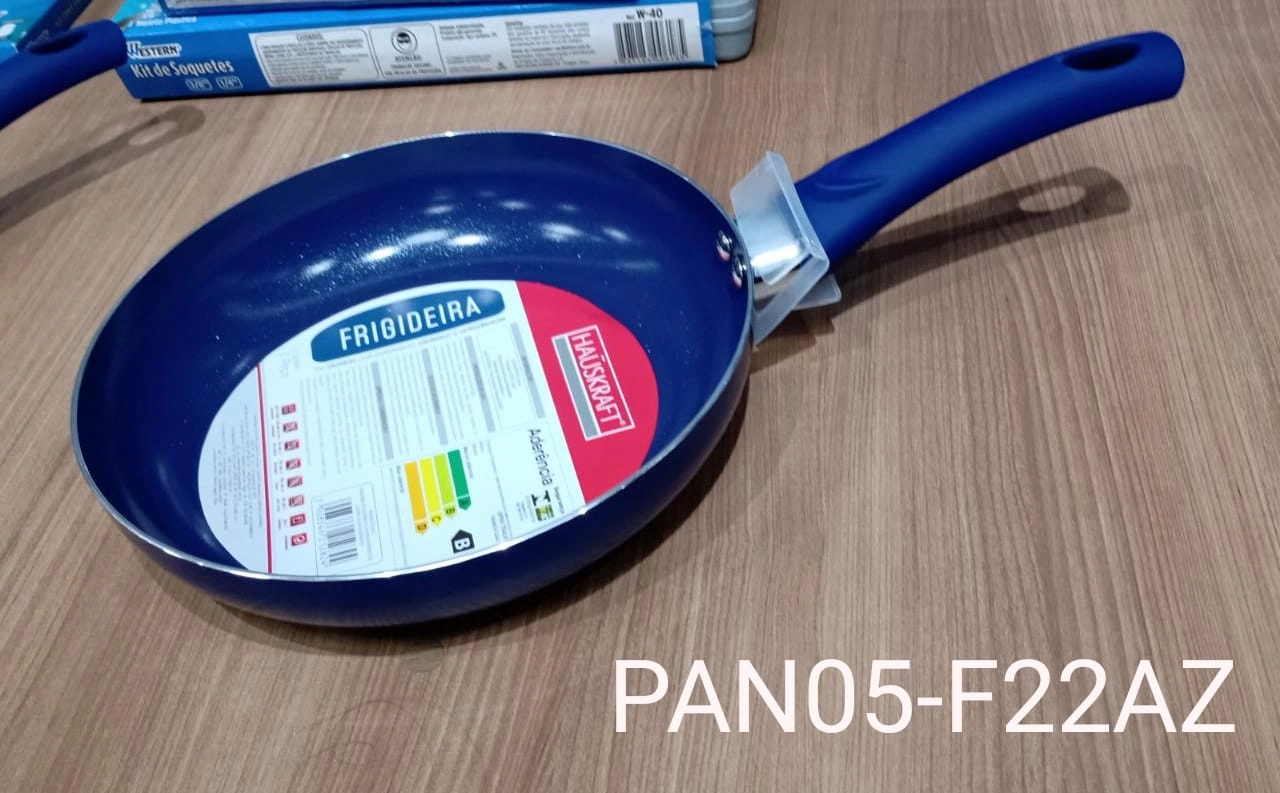 Frigideira Alumínio 22 cm Azul Hauskraft