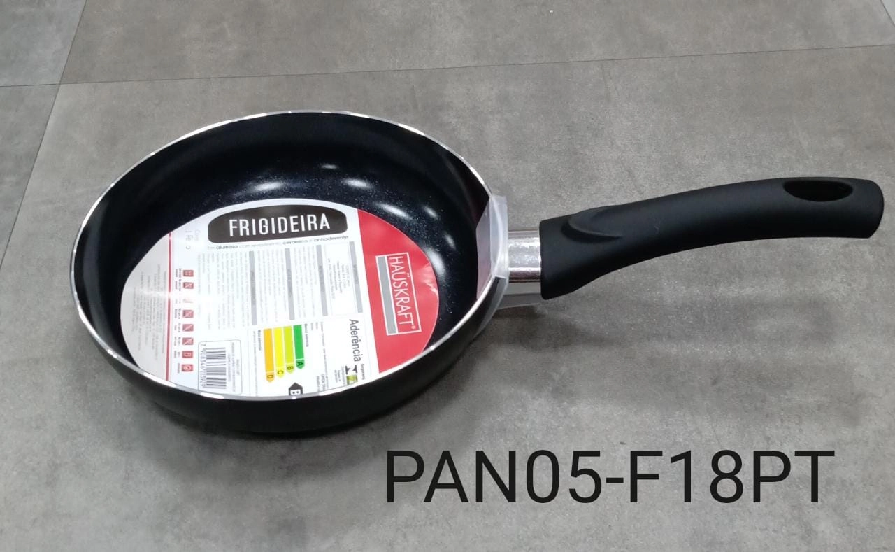 Frigideira Alumínio 18 cm Preto Hauskraft