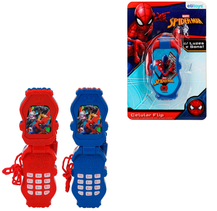 Yd 106 Celular Flip Spiderman