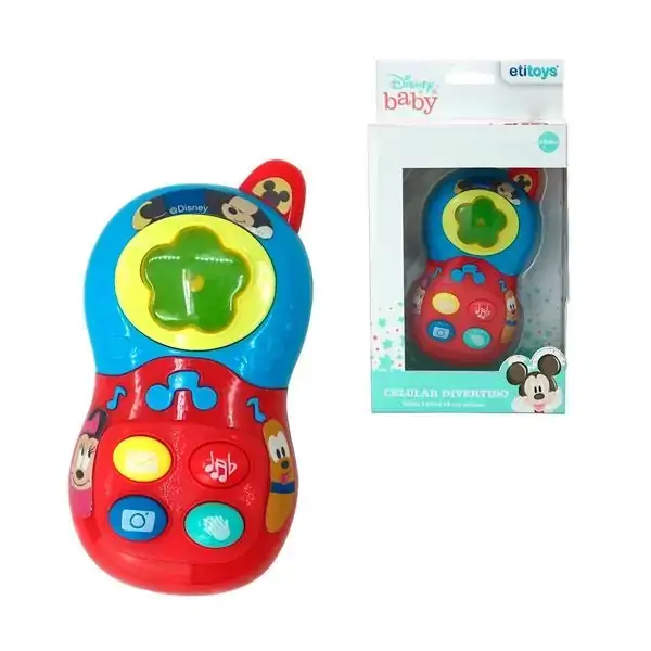 CELULAR INFANTIL DE BINQUEDO MICKEY BABY DISNEY ETITOYS