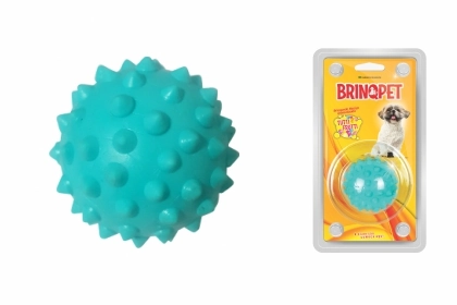 Bola Macica Brinqpet 45mm Col C/cravo Azul