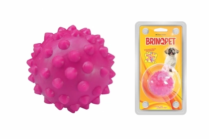 Bola Macica Brinqpet 45mm Col C/cravo Rosa