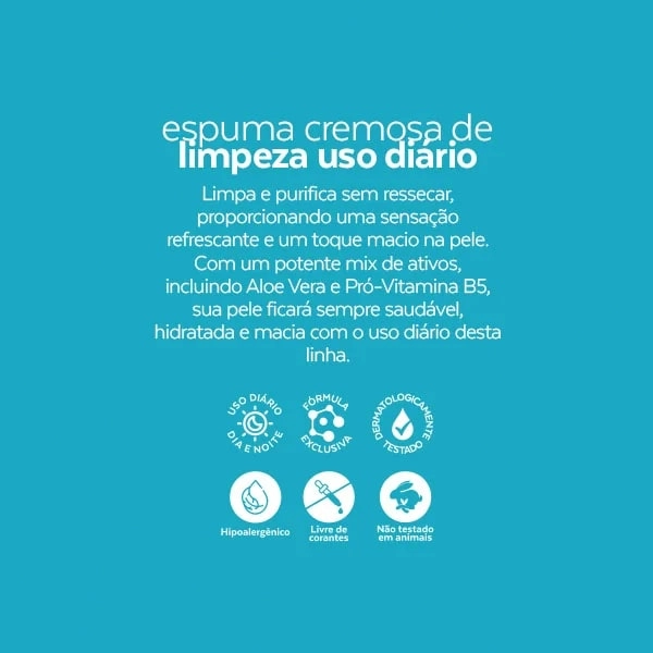 Espuma Cremosa De Limpeza Dermachem Laboratory 240ml Dermachem