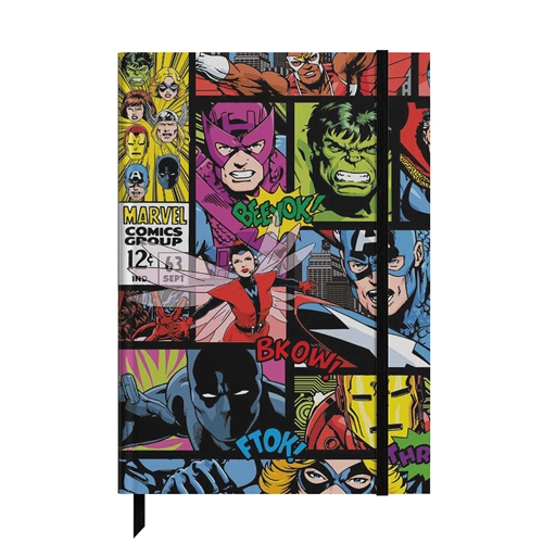 Caderno Medio Elastico Marvel 707060301 Culturama