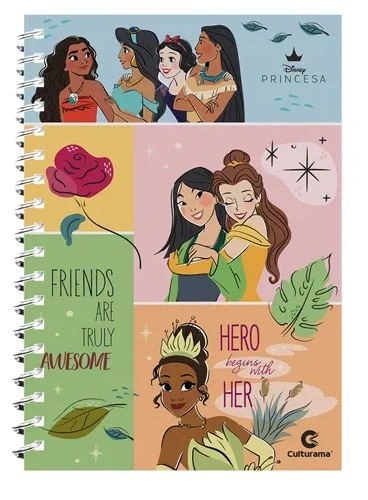 Caderno Universitario 1 Mt Light Princesas Ref.707000203