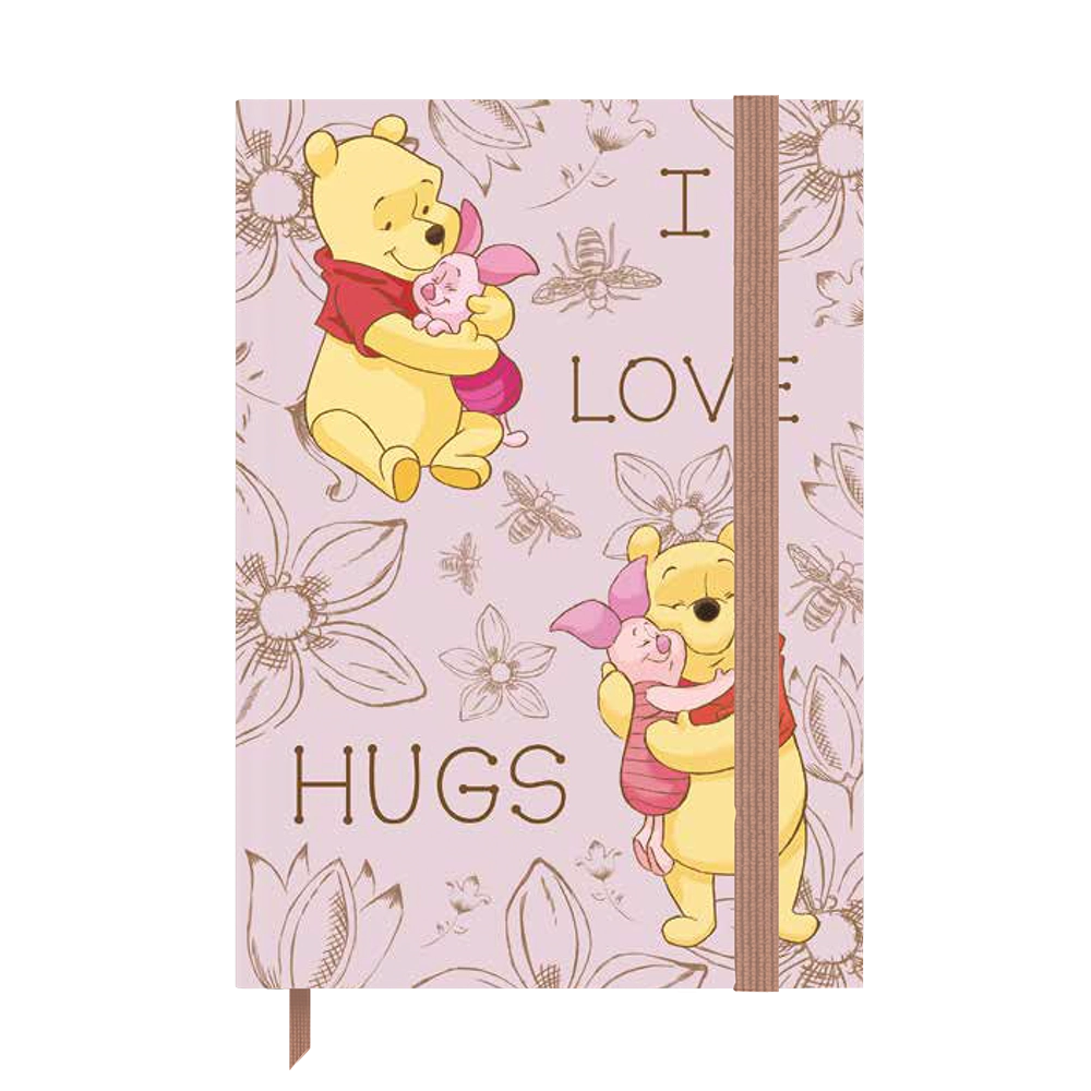 Minicaderno Com Elstico Pooh Love Hugs
