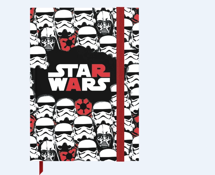 Minicaderno Com Elstico Stormtroopers E Vader