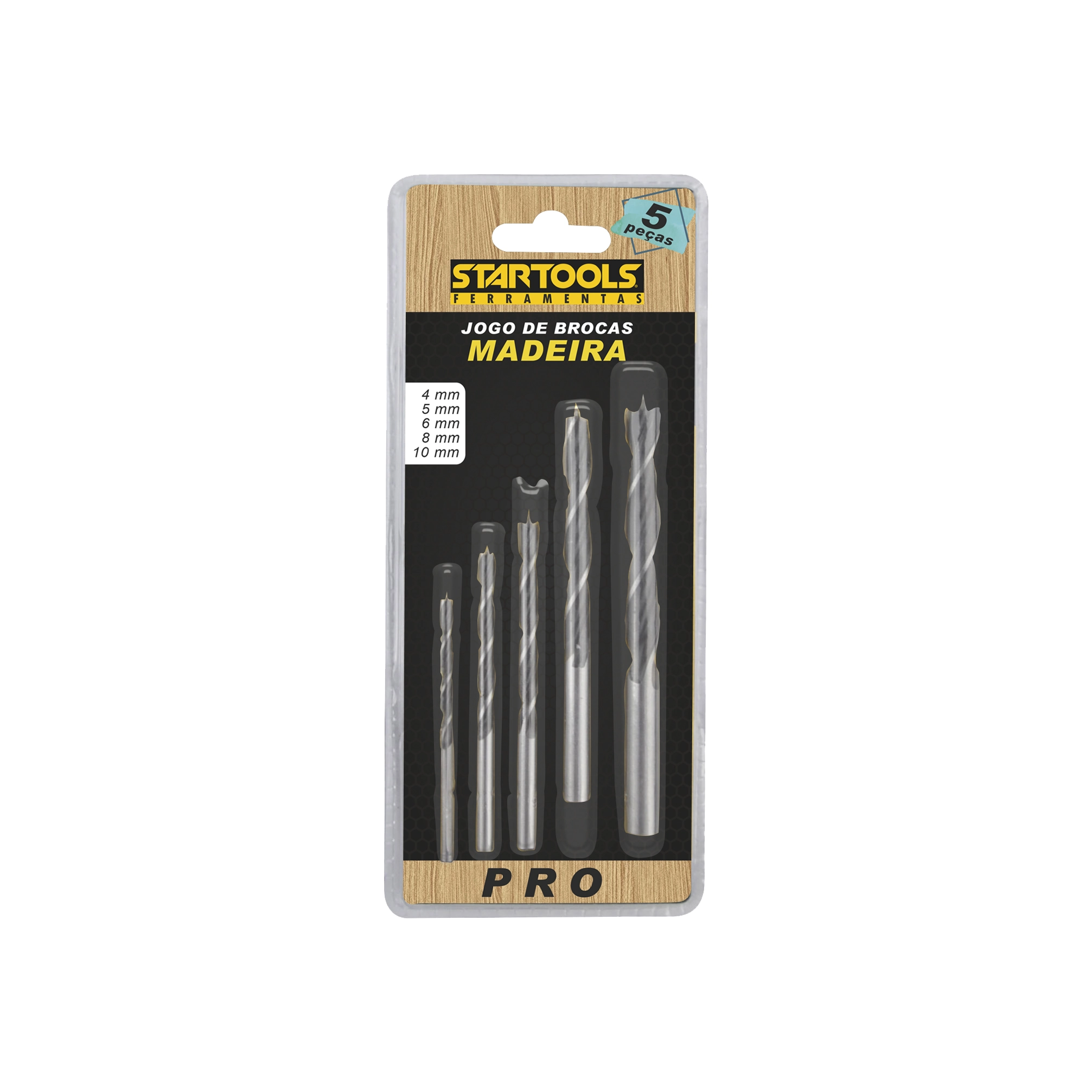 Kit Brocas Madeira 5pcs