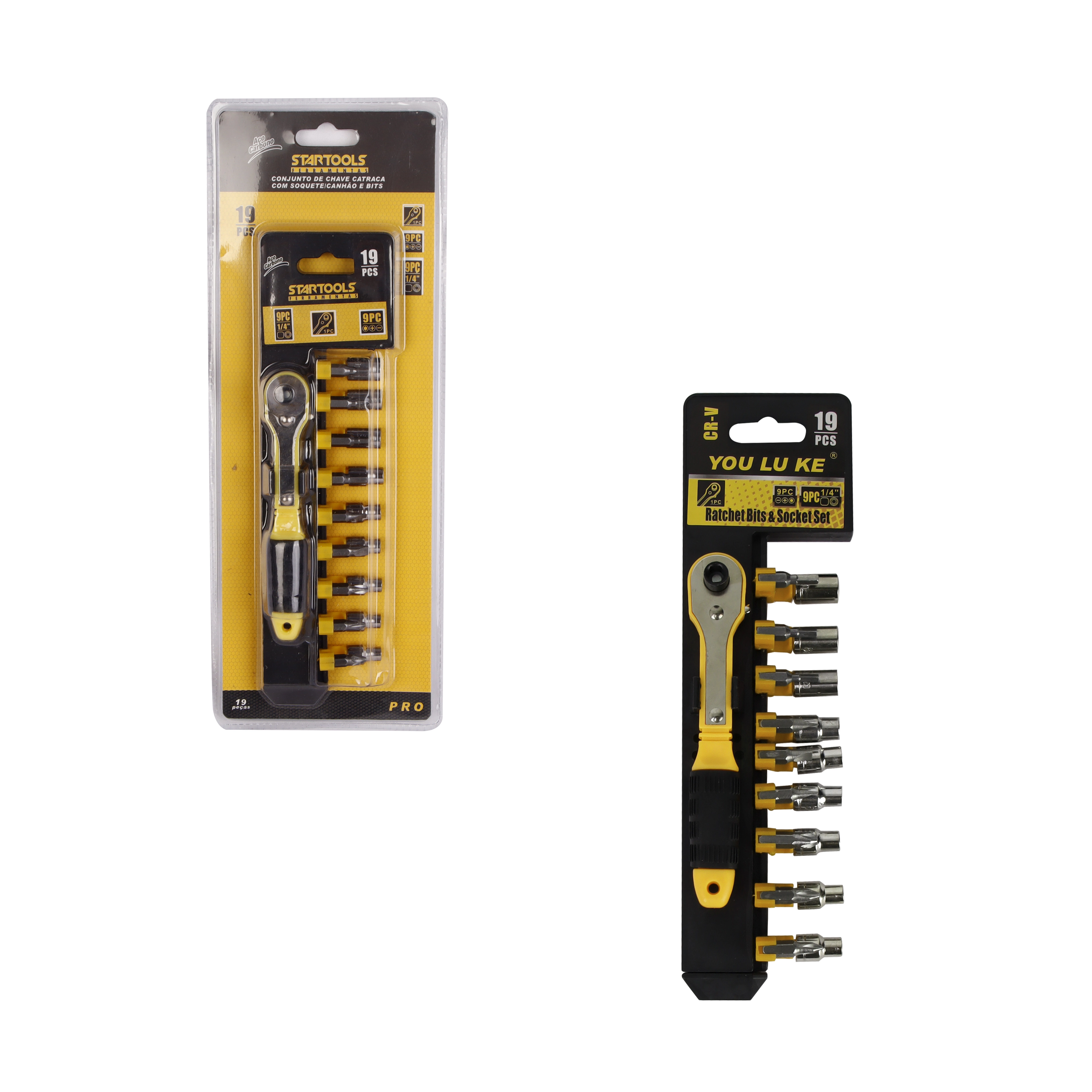 Ar0436 Conjunto De Chave Catraca C/soquete/canhao E Bits