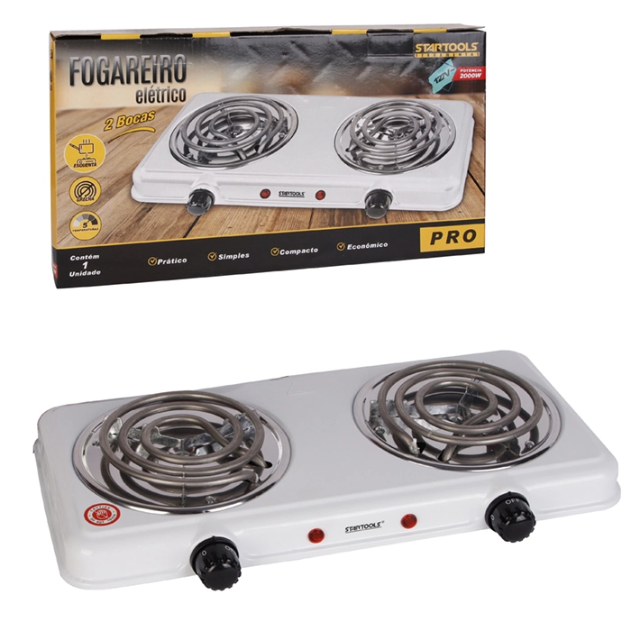 Fogareiro Eletrico 2 Boca 2000w Ref: Ar0540