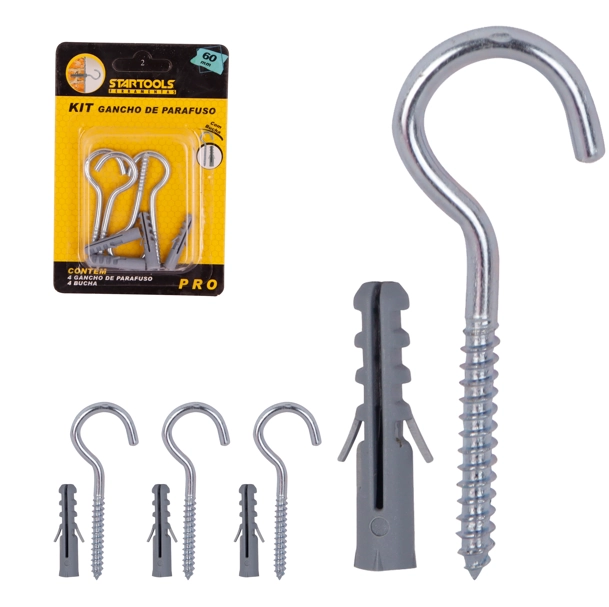Kit Gancho Bucha 370x60mm 4pcs Ar0675 Startools