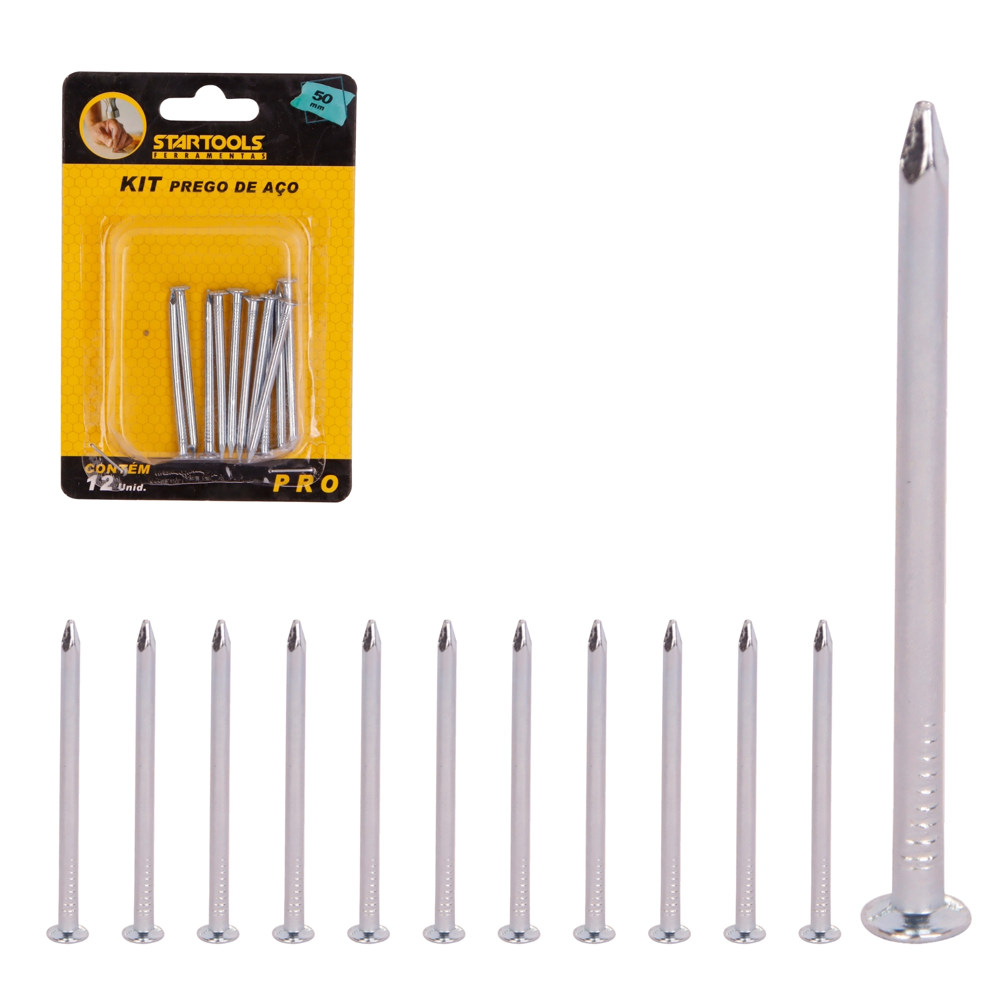 Kit Prego Aco 2.4x50mm 12pcs Ar0686 Startools