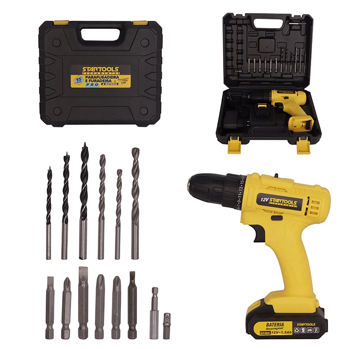 Parafusadeira 12v Bivolt 15pcs Ar0738 Startools