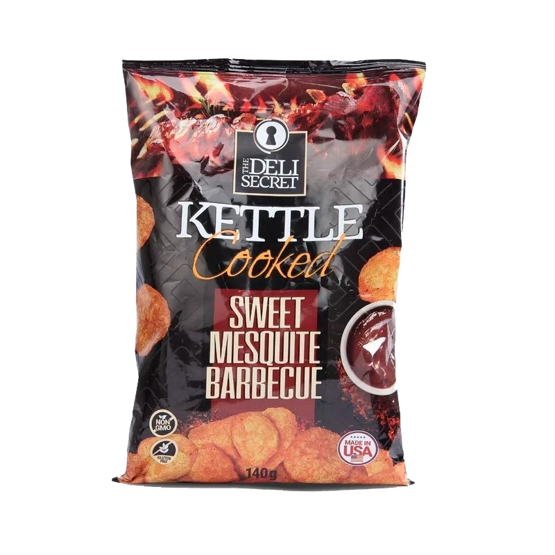 Salgadinho Batata Kettle Cooked Sweet Mesquite Barbecue Deli Secret 140gr