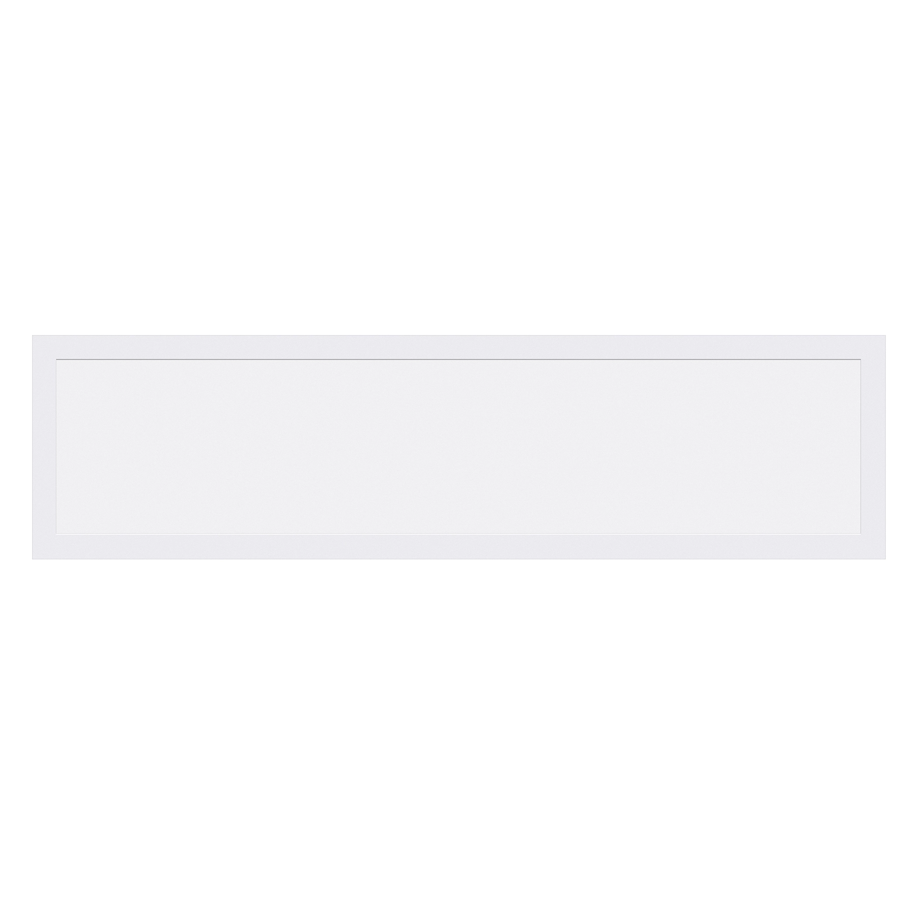Painel de Led Embutir Retangular Luz Amarela 50W 31X124,5cm Branco Bivolt