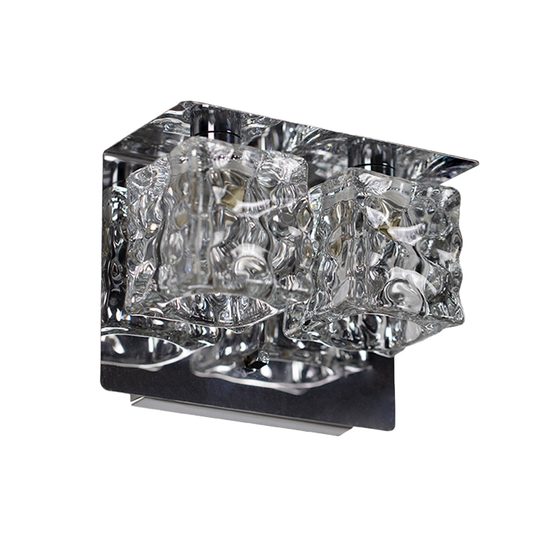 Arandela de Parede Interna Frost LLUM Bronzearte Transparente Bivolt