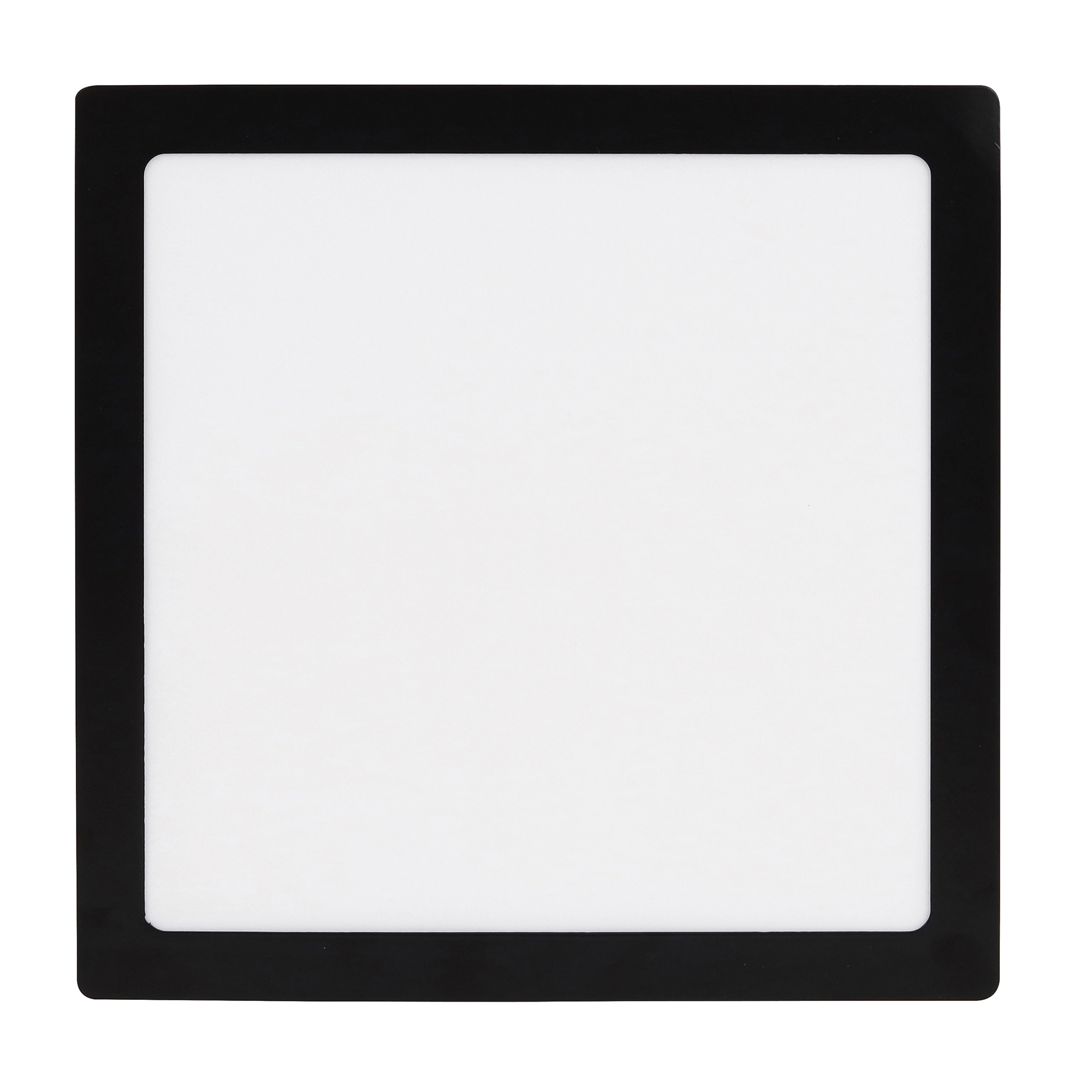 Painel de Led Embutir Quadrado Luz Branca 24W LLUM Bronzearte 29,5x29,5cm Preto Bivolt