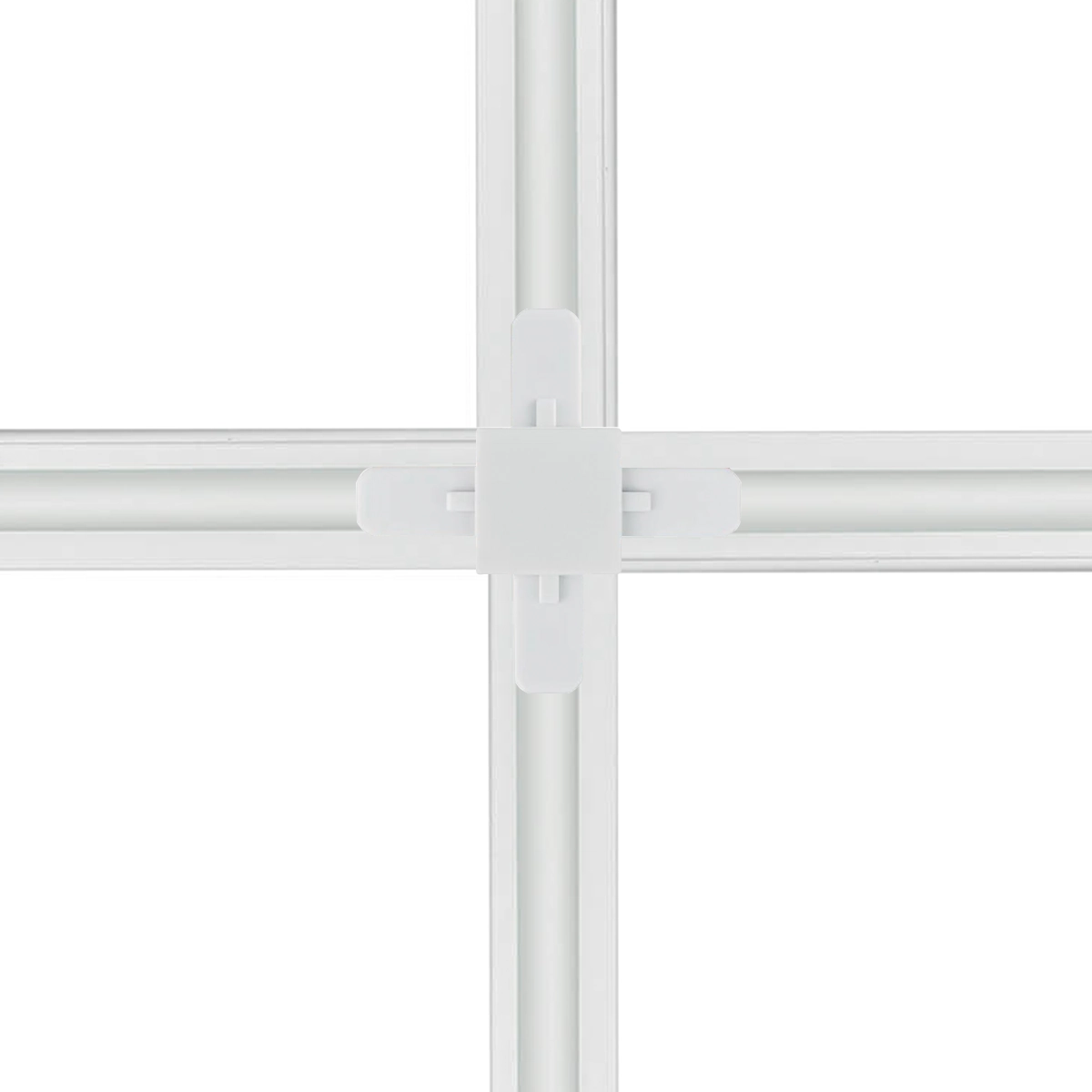 Conector Emenda Llum Tipo X Para Trilho Eletrificado Bivolt Branco