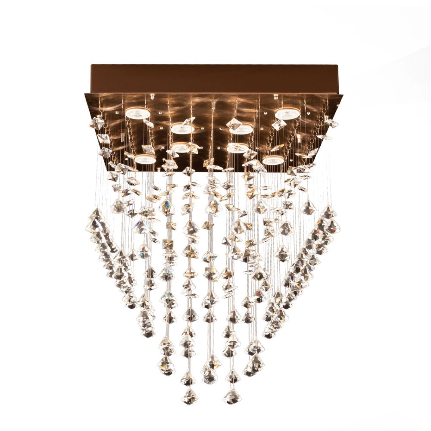 Plafon Constellation Gold 8 Luzes Bronzearte Gold