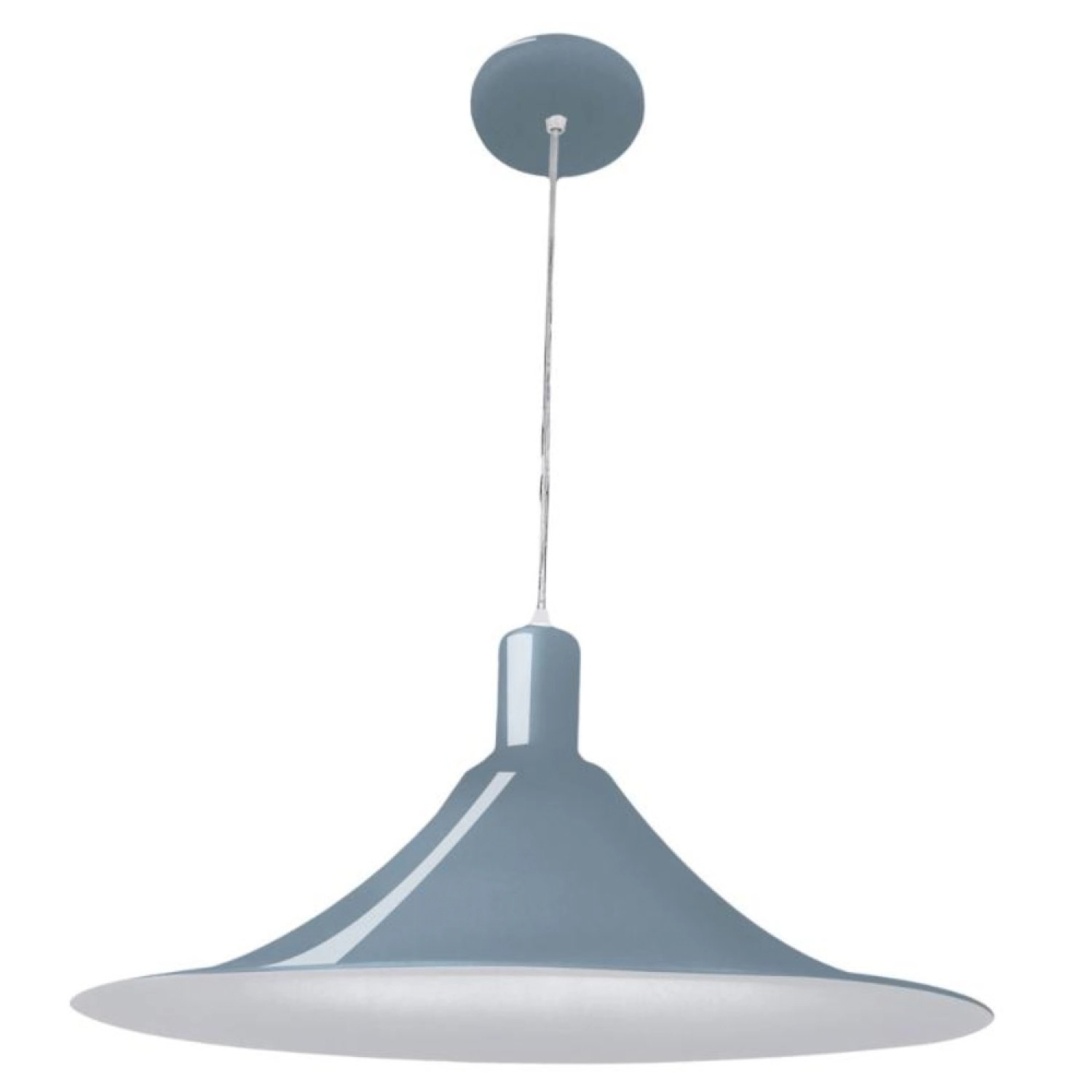 Pendente Aquarela Chapeu Chines Ch040alblpd Bronzearte Azul