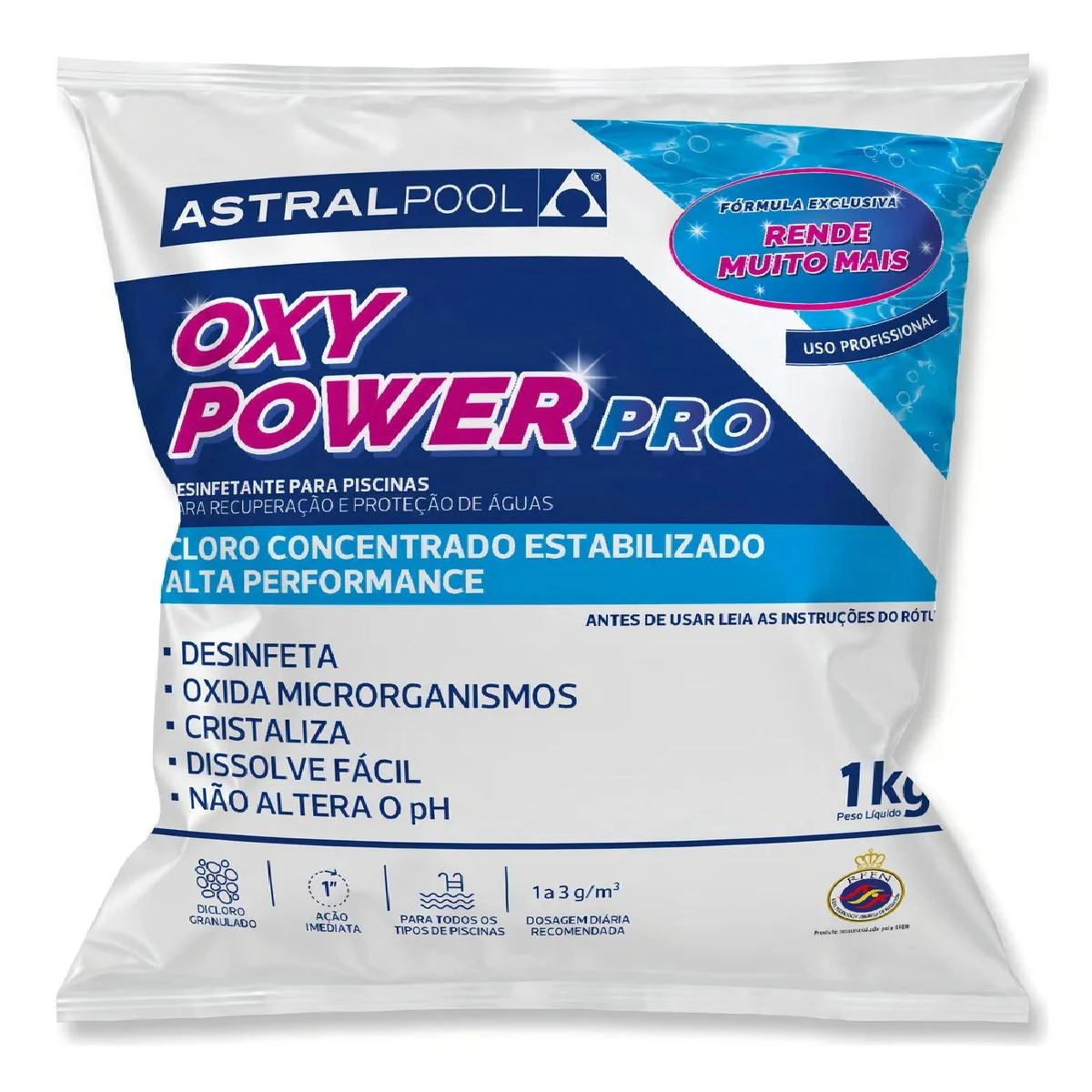 Cloro Para Piscina Oxypower Pro 1 Kg Astralpool