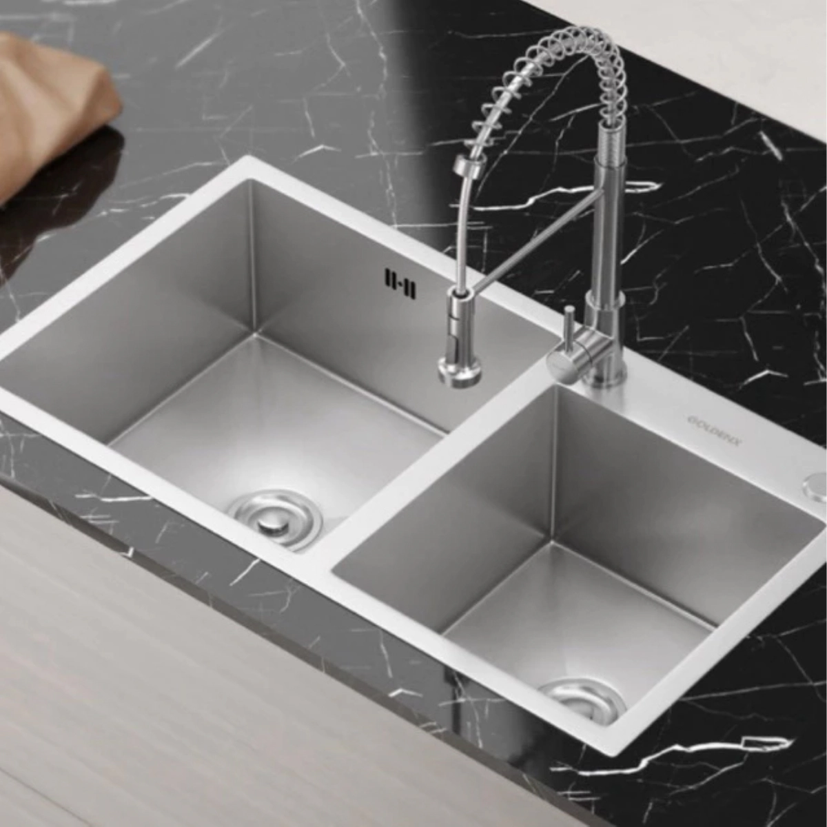Cuba Gourmet Para Cozinha Nápoles Dupla Aço Inox 304 Goldenx