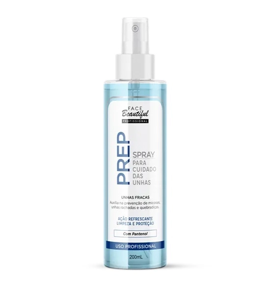 Prep Spray Para Cuidado Das Unhas Pantenol 200ml Face Beautiful 200ml