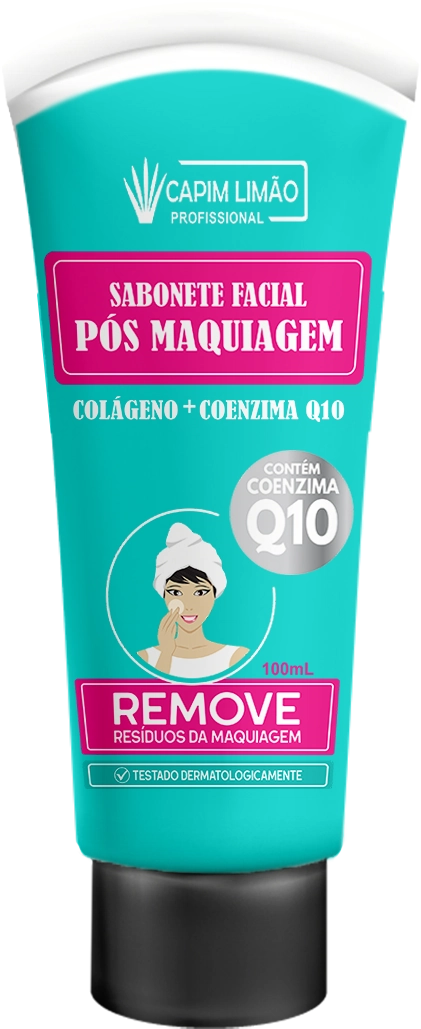 Sabonete Facial Pós Maquiagem Capim Limão Profissional 40g