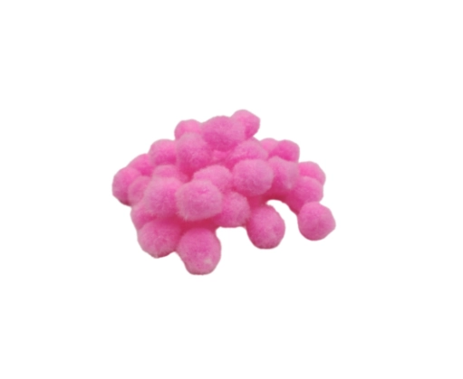 Pompom Rosa Chiclete 15mm C/200
