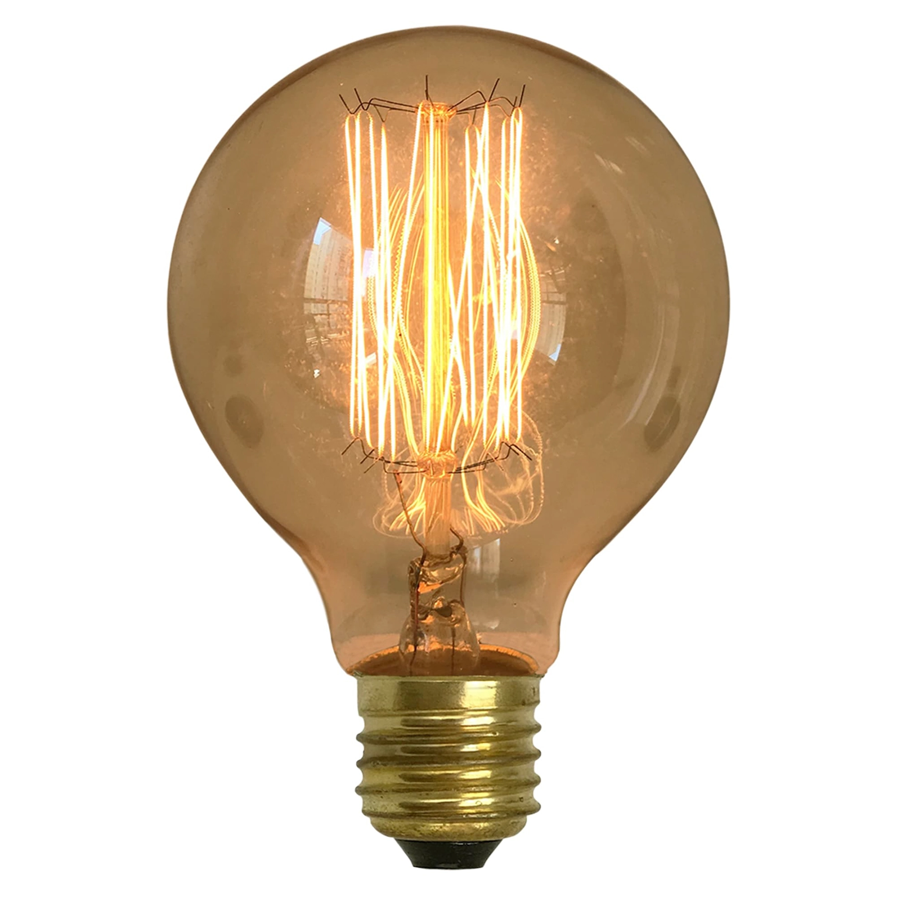 Lâmpada Incandescente de Filamento E27 Globo 40W Luz Amarela 220V Gmh