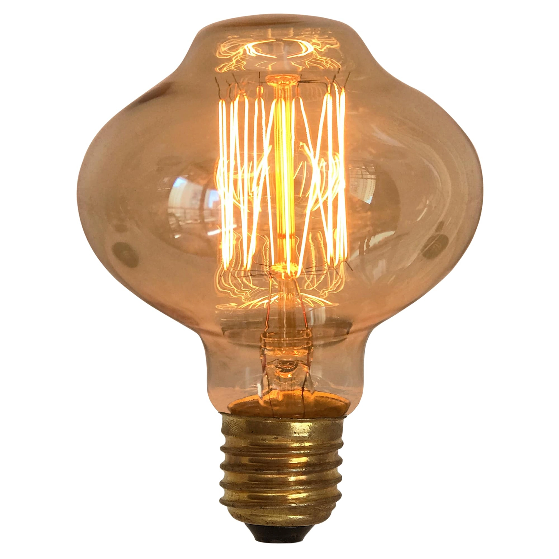Lâmpada Incandescente de Filamento E27 Mushroom 40W Luz Amarela 220V Gmh