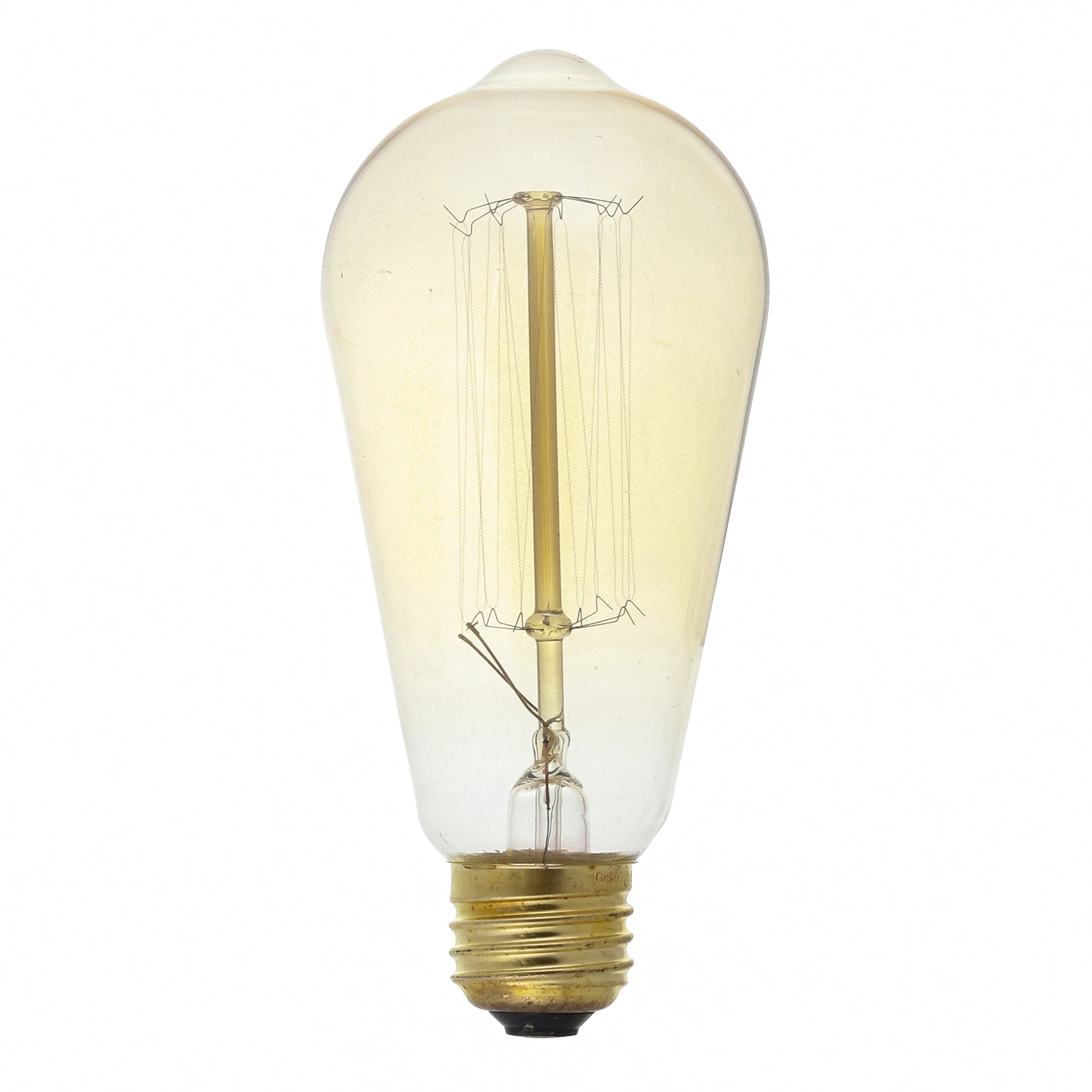 Lâmpada Incandescente de Filamento E27 Pêra 40W Luz Amarela 127V Gmh