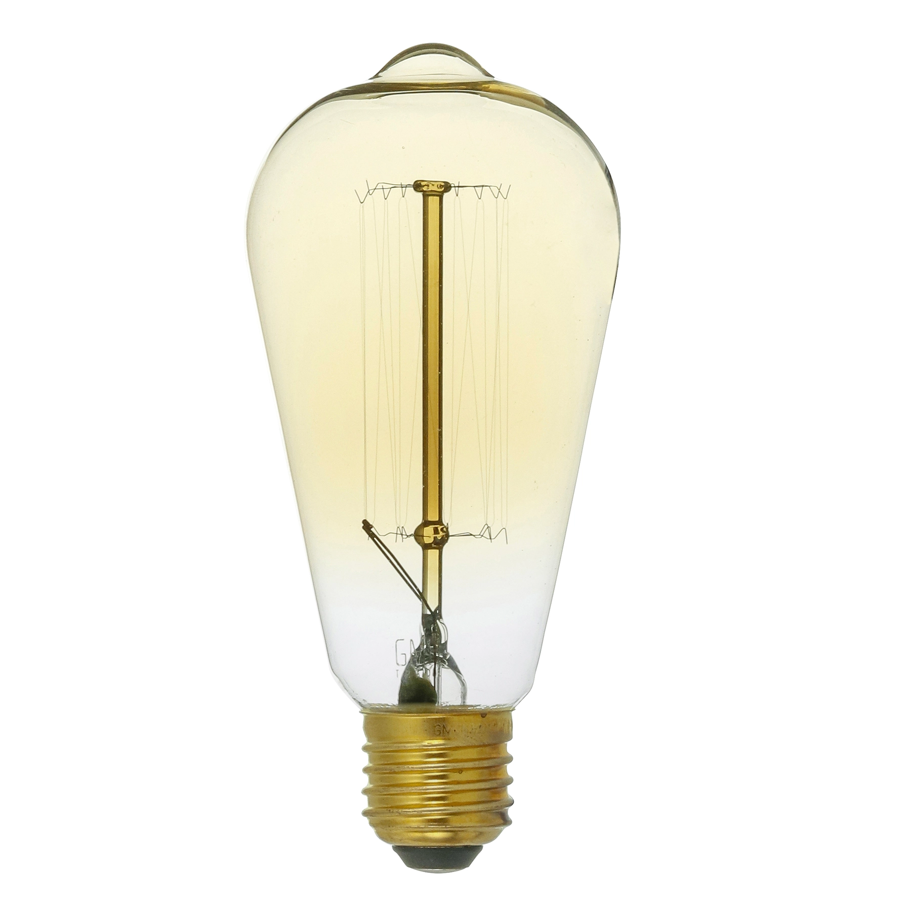 Lâmpada Incandescente de Filamento E27 Pêra 40W Luz Amarela 220V Gmh
