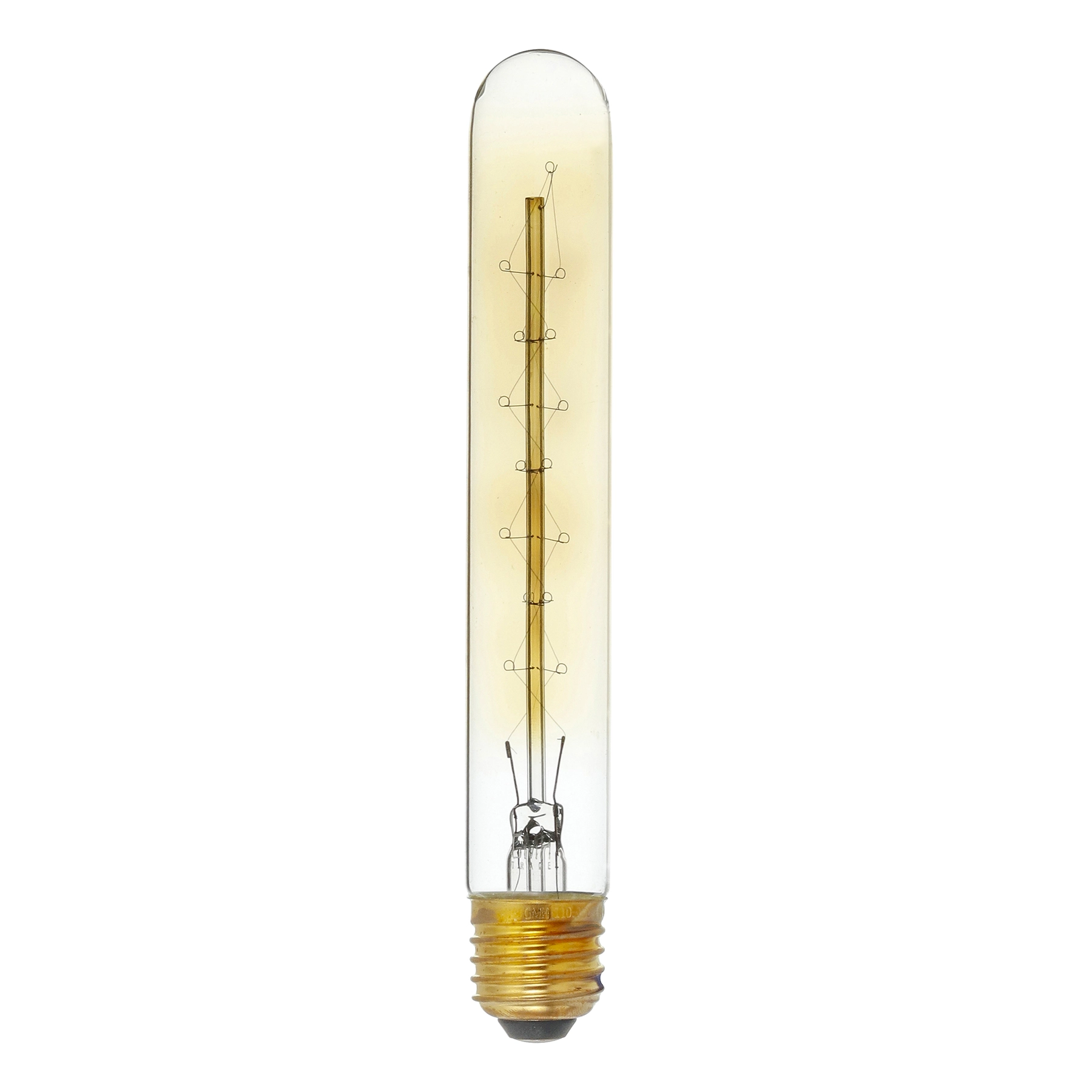 Lâmpada Incandescente de Filamento E27 Tubo 40W Luz Amarela 127V Gmh