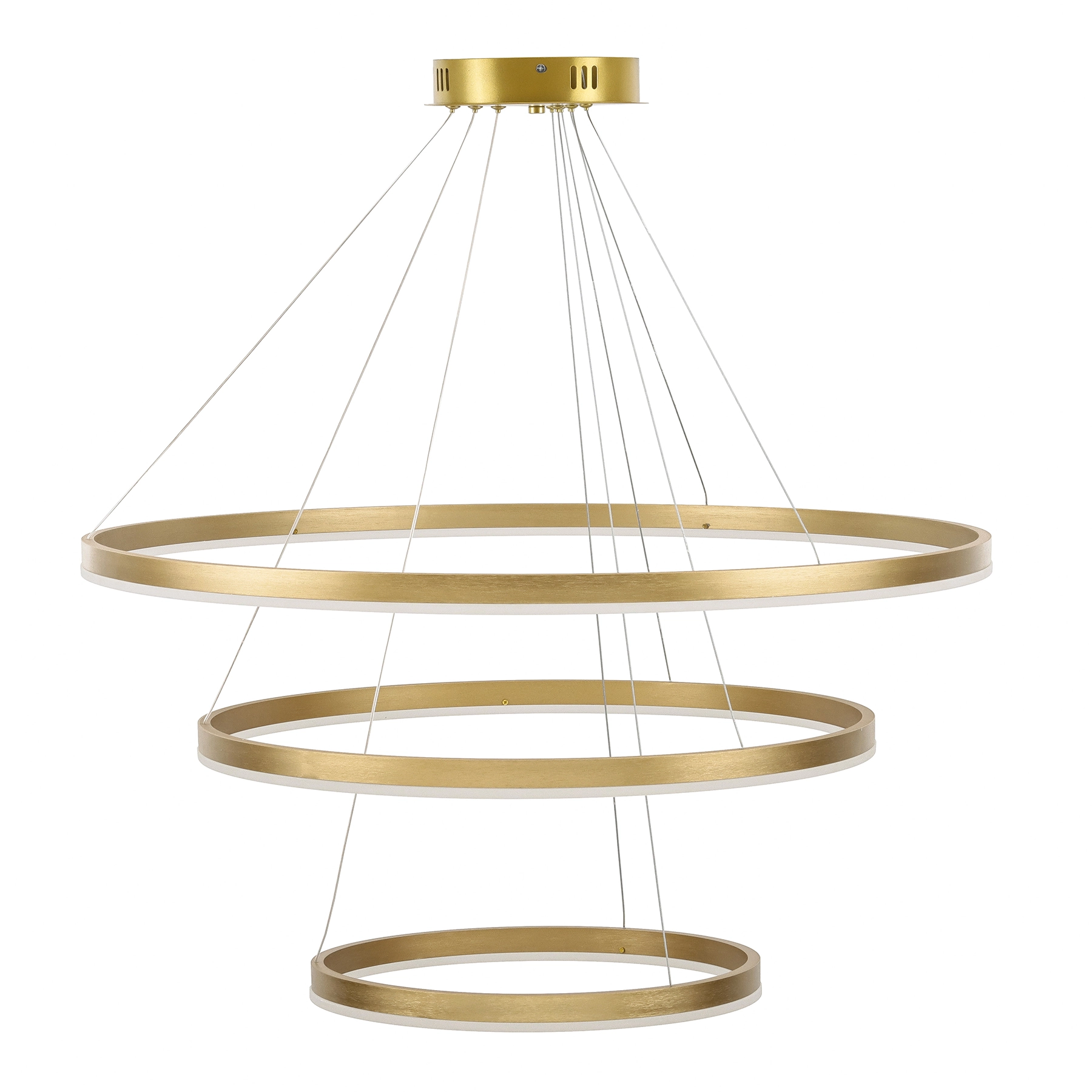 Pendente Espiral com LED Metal e Plástico Dourado Cosmos 180 Gold Gmh