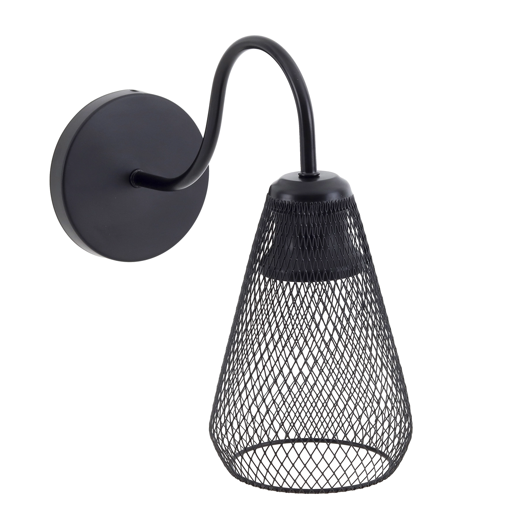 Arandela de Parede Interna IP20 Cage Gmh Preta Bivolt