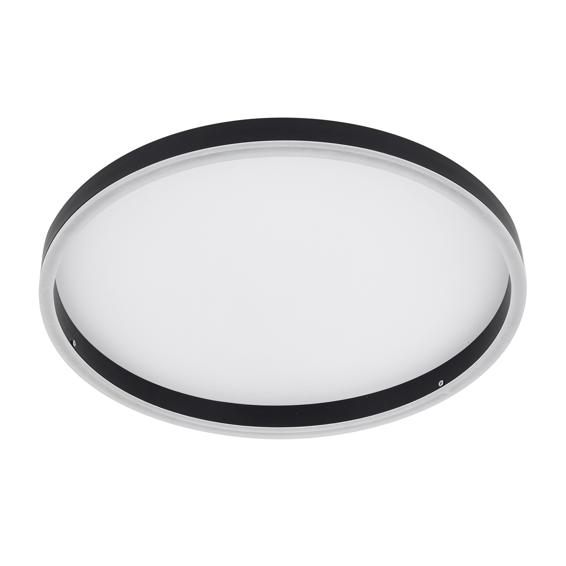Plafon LED Preto Metal 40cm 30W Luz Amarela Vega Gmh