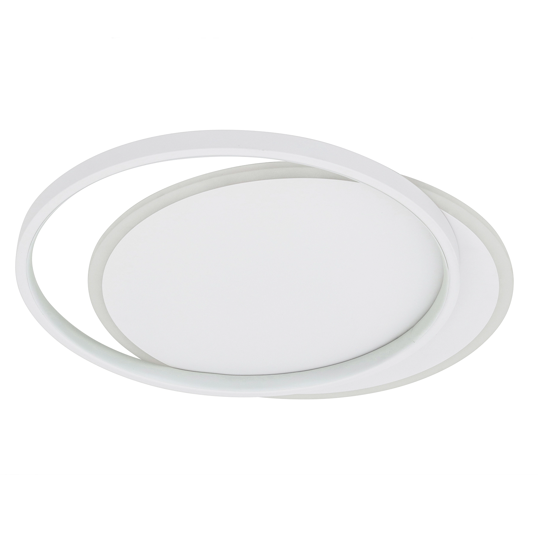 Plafon LED Branco Metal 47cm 50W Luz Amarela Sirius Gmh