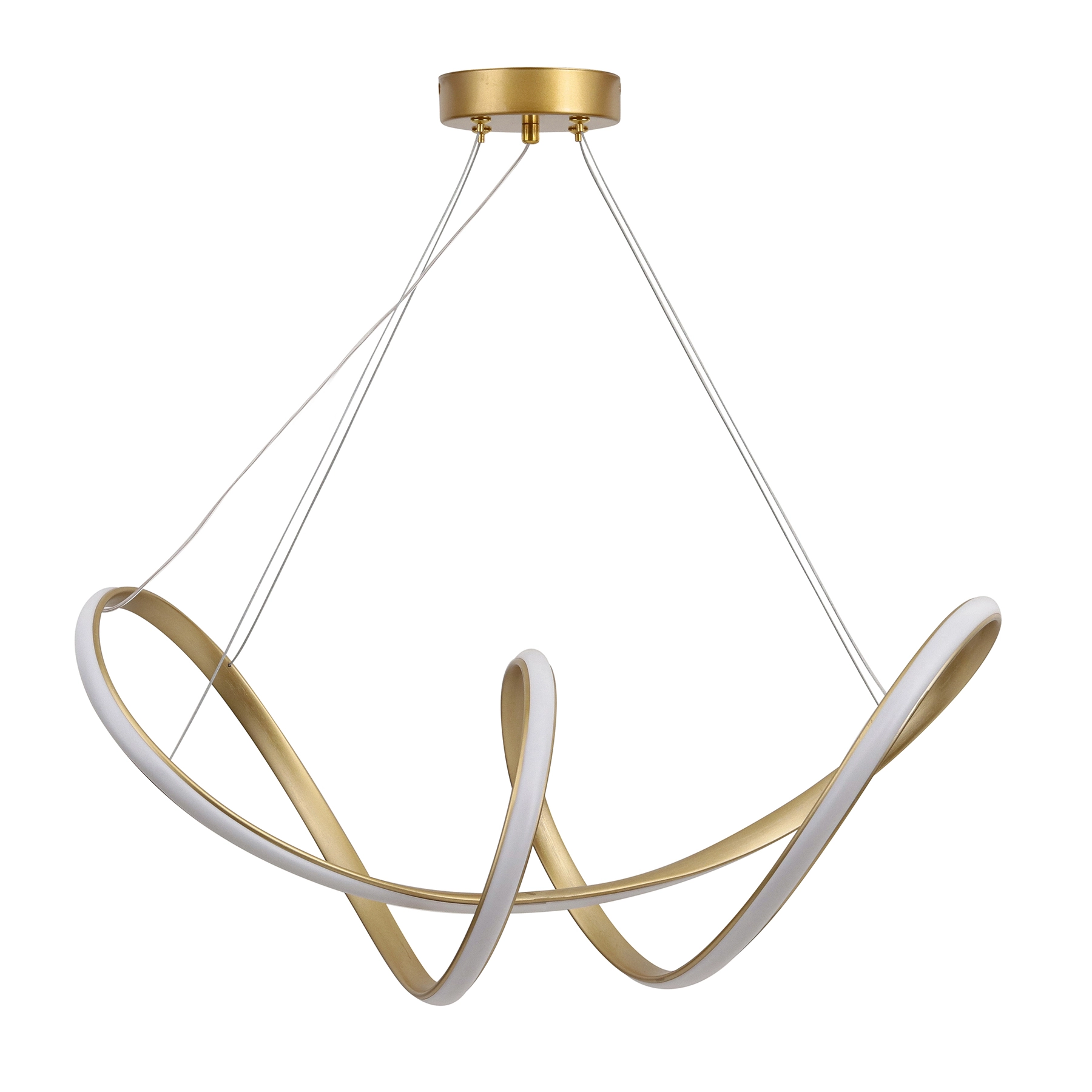 Pendente LED Metal Dourado Potenza Gmh