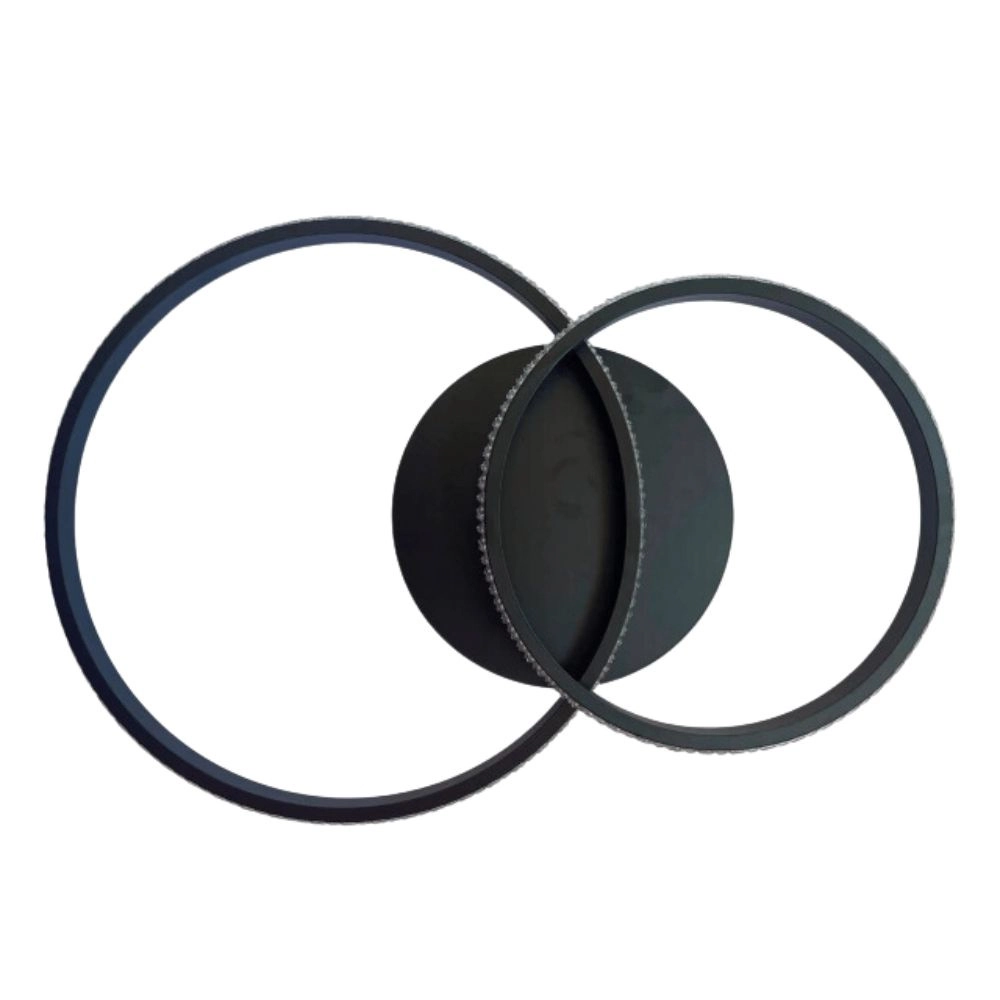 Plafon Hera 44w 70 Preto 3000k Gmh