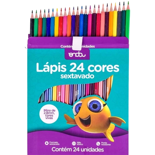 Lapis Cor Onda C/24 Sextavado