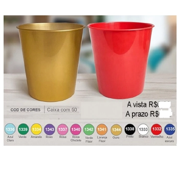 Pote Pop Mini 500 Ml Cx C/60 Azul Escuro