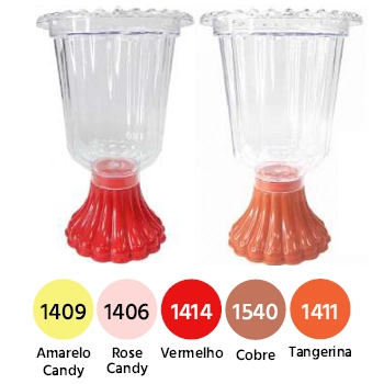 Vaso Grego Exclusive Peq Vermelho 750ml Lsc