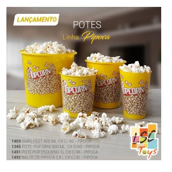 Pote Pop Mini 500 Ml Pipoca
