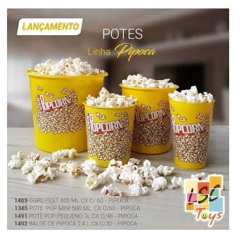 Balde De Pipoca 2,4l Lsc Toys