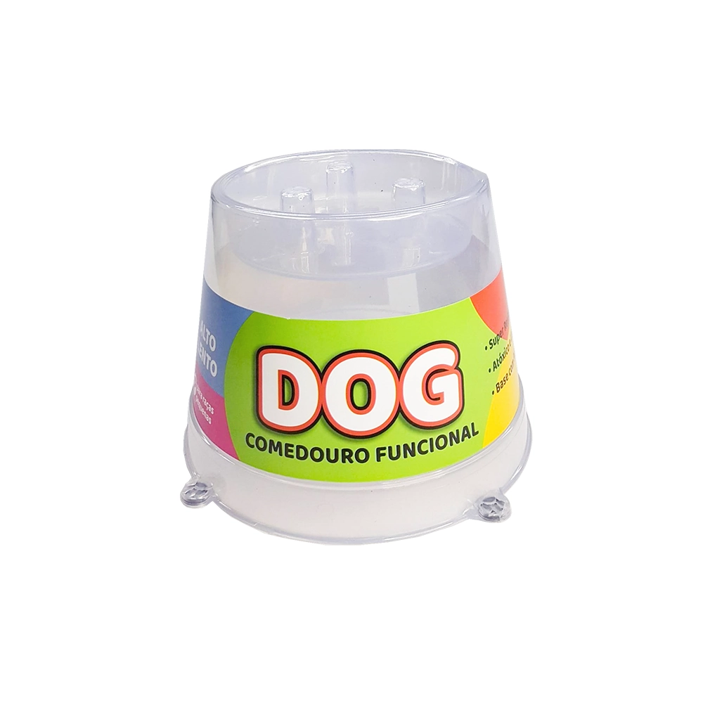 Comedouro Pet Toys Funcional Lento Transparente 250 Ml