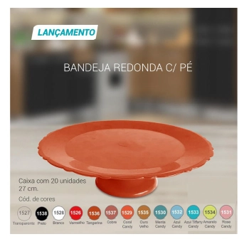 Bandeja Red C. Pe Branco 27cm Lsc Toys