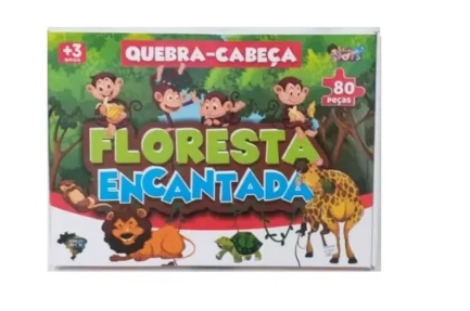 Cx Quebra Cabeca 80pcs Floresta Enca